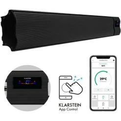 Blumfeldt Chauffage Par Infrarouge Cosmic Beam Smart 24 2400 W Commande Par Application Télécommande