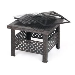 INTEROUGE Brasero / Barbecue Carré à Charbon 66cm 8 INTEROUGE Brasero / Barbecue Carré à Charbon 66cm -Chauffage d'extérieur Soldes 36874916 2