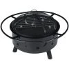 Foyer De Chauffage Brasero Exterieur Jardin Barbecue BBQ Avec Couvercle + Baton 76*51cm Coxolo -Chauffage d'extérieur Soldes 36980084 1