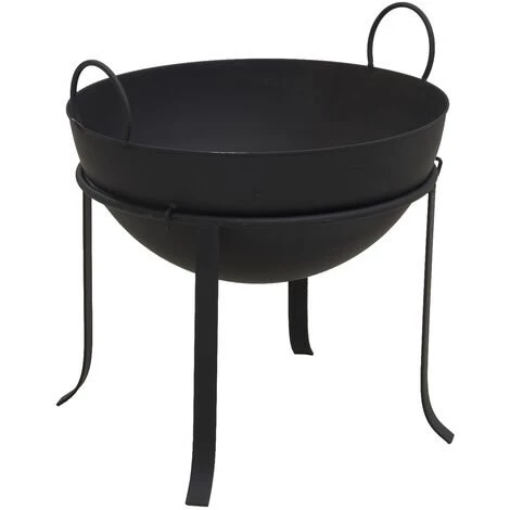 AUBRY GASPARD Braséro En Métal Laqué Noir Noir - Noir 3 AUBRY GASPARD Braséro En Métal Laqué Noir Noir - Noir