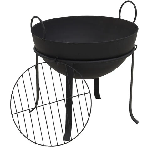 AUBRY GASPARD Braséro En Métal Laqué Noir Noir - Noir 5 AUBRY GASPARD Braséro En Métal Laqué Noir Noir - Noir – Image 3