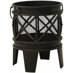 VidaXL Foyer Rustique Avec Tisonnier Φ42x54 Cm Acier - Noir 8 VidaXL Foyer Rustique Avec Tisonnier Φ42x54 Cm Acier - Noir -Chauffage d'extérieur Soldes 37243741 2
