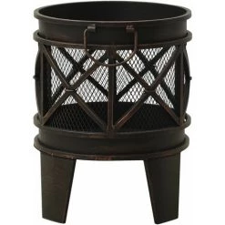 VidaXL Foyer Rustique Avec Tisonnier Φ42x54 Cm Acier - Noir 11 VidaXL Foyer Rustique Avec Tisonnier Φ42x54 Cm Acier - Noir -Chauffage d'extérieur Soldes 37243741 5