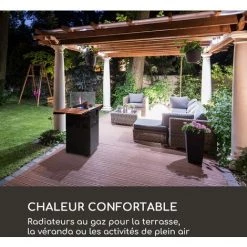 Blumfeldt Flagranti Plus Radiateur à Gaz 8kW Tables D'appoint Inox 8 Blumfeldt Flagranti Plus Radiateur à Gaz 8kW Tables D'appoint Inox -Chauffage d'extérieur Soldes 39490911 2