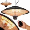 AREBOS Chauffage Radiant De Plafond 2.000 W | Radiateur électrique| 3 Réglages De Chaleur | Noir | Avec Lampe LED + Télécommande | Chauffage Radiant Infrarouge | Chauffage Radiant De Terrasse - Noir 2 AREBOS Chauffage Radiant De Plafond 2.000 W | Radiateur électrique| 3 Réglages De Chaleur | Noir | Avec Lampe LED + Télécommande | Chauffage Radiant Infrarouge | Chauffage Radiant De Terrasse - Noir -Chauffage d'extérieur Soldes 39605868 1