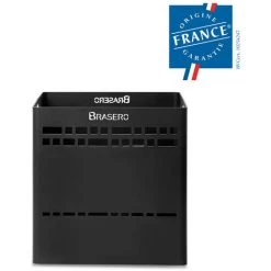 Brasero Charbon Et Bois KUBIK - Brasero à Bois - Origine France Garantie - Pour Jardin Et Terrasse - Acier - Noir - Noir -Chauffage d'extérieur Soldes 39716284 2