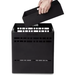 Brasero Charbon Et Bois KUBIK - Brasero à Bois - Origine France Garantie - Pour Jardin Et Terrasse - Acier - Noir - Noir -Chauffage d'extérieur Soldes 39716284 4