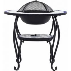 HAPPYSHOPPING Table De Foyer Mosaïque Bleu Et Blanc 68 Cm Ceramique 11 HAPPYSHOPPING Table De Foyer Mosaïque Bleu Et Blanc 68 Cm Ceramique -Chauffage d'extérieur Soldes 40279633 5