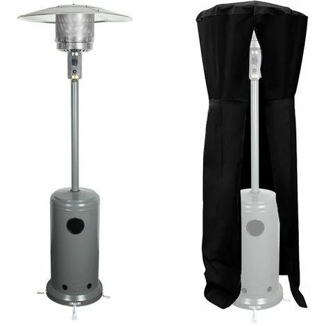 BENEFFITO KOHALA - Parasol Chauffant Acier Gris - Chauffage D'extérieur Au Gaz - Surface De Chauffe 30m² - Allumage Facile - Roulettes - Housse Gris - Gris 3 BENEFFITO KOHALA - Parasol Chauffant Acier Gris - Chauffage D'extérieur Au Gaz - Surface De Chauffe 30m² - Allumage Facile - Roulettes - Housse Gris - Gris