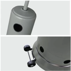 BENEFFITO KOHALA - Parasol Chauffant Acier Gris - Chauffage D'extérieur Au Gaz - Surface De Chauffe 30m² - Allumage Facile - Roulettes - Housse Gris - Gris 8 BENEFFITO KOHALA - Parasol Chauffant Acier Gris - Chauffage D'extérieur Au Gaz - Surface De Chauffe 30m² - Allumage Facile - Roulettes - Housse Gris - Gris -Chauffage d'extérieur Soldes 40460191 3