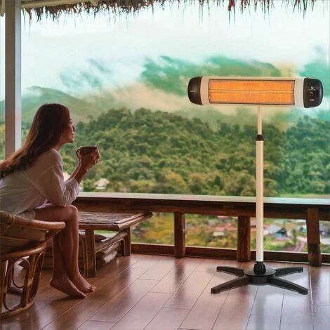 STARTSEITE>GARTEN, SCHWIMMBAD>GARTENMöBEL UND SPIELE>HEIZPILZ, OUTDOOR HEIZUNG & AREBOS Chauffage Radiant Infrarouge | Radiateur électrique | 2500 W | Télécommande | Support Transversal | Réglable En Hauteur | Protection IP34 | 3 Niveaux | Fixation Murale | Intérieur Et Extérieur 4 STARTSEITE>GARTEN, SCHWIMMBAD>GARTENMöBEL UND SPIELE>HEIZPILZ, OUTDOOR HEIZUNG & AREBOS Chauffage Radiant Infrarouge | Radiateur électrique | 2500 W | Télécommande | Support Transversal | Réglable En Hauteur | Protection IP34 | 3 Niveaux | Fixation Murale | Intérieur Et Extérieur – Image 2