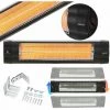 AREBOS Chauffage Radiant Infrarouge 2500 W | Protection IP34 | Réglable En Continu | Chauffage Radiant Chauffage De Patio Chauffage De Plafond | Noir - Noir 2 AREBOS Chauffage Radiant Infrarouge 2500 W | Protection IP34 | Réglable En Continu | Chauffage Radiant Chauffage De Patio Chauffage De Plafond | Noir - Noir -Chauffage d'extérieur Soldes 41378139 1
