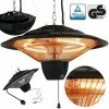 AREBOS Chauffage Radiant Monté Au Plafond | Chauffage De Balcon | Chauffage De Tente | Chauffage De Patio | Puissance De 1500W | Chaleur à 360° | Technologie Anti-reflet | Suspension |Noir - Noir 2 AREBOS Chauffage Radiant Monté Au Plafond | Chauffage De Balcon | Chauffage De Tente | Chauffage De Patio | Puissance De 1500W | Chaleur à 360° | Technologie Anti-reflet | Suspension |Noir - Noir -Chauffage d'extérieur Soldes 41447830 1
