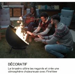 Blumfeldt Fireball Braséro De Jardin Inclinable Ø 66cm , Housse Incluse, Acier N -Chauffage d'extérieur Soldes 41900191 5