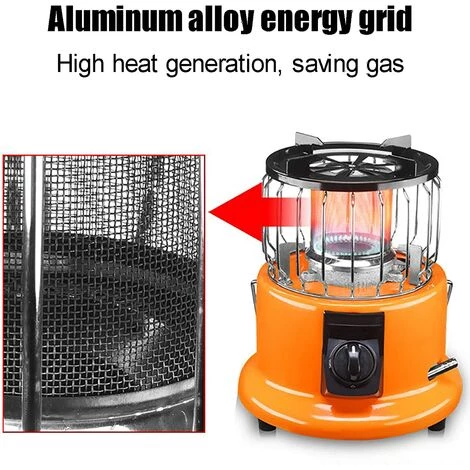 BEARSU Parasol Chauffant Chauffe-patio Multifonction, Appareil De Chauffage Au Gaz Propane Extérieur Portable, Tuyau De 2 M, Bouton De Réglage En Continu, Pour Chauffage Extérieur Intérieur 4 BEARSU Parasol Chauffant Chauffe-patio Multifonction, Appareil De Chauffage Au Gaz Propane Extérieur Portable, Tuyau De 2 M, Bouton De Réglage En Continu, Pour Chauffage Extérieur Intérieur – Image 2