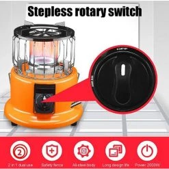 BEARSU Parasol Chauffant Chauffe-patio Multifonction, Appareil De Chauffage Au Gaz Propane Extérieur Portable, Tuyau De 2 M, Bouton De Réglage En Continu, Pour Chauffage Extérieur Intérieur 9 BEARSU Parasol Chauffant Chauffe-patio Multifonction, Appareil De Chauffage Au Gaz Propane Extérieur Portable, Tuyau De 2 M, Bouton De Réglage En Continu, Pour Chauffage Extérieur Intérieur -Chauffage d'extérieur Soldes 42179279 3