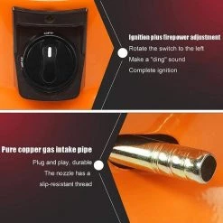 BEARSU Parasol Chauffant Chauffe-patio Multifonction, Appareil De Chauffage Au Gaz Propane Extérieur Portable, Tuyau De 2 M, Bouton De Réglage En Continu, Pour Chauffage Extérieur Intérieur 11 BEARSU Parasol Chauffant Chauffe-patio Multifonction, Appareil De Chauffage Au Gaz Propane Extérieur Portable, Tuyau De 2 M, Bouton De Réglage En Continu, Pour Chauffage Extérieur Intérieur -Chauffage d'extérieur Soldes 42179279 5