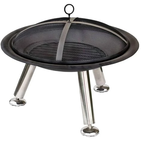 RED FIRE RedFire Vasque à Feu Chicago Noir Acier 75 Cm 85013 - Noir 4 RED FIRE RedFire Vasque à Feu Chicago Noir Acier 75 Cm 85013 - Noir – Image 2