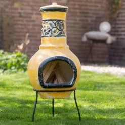 RedFire Cheminée Soledad Argile Jaune / Noir 86035 - Multicolore 9 RedFire Cheminée Soledad Argile Jaune / Noir 86035 - Multicolore -Chauffage d'extérieur Soldes 4264875 3