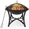 BAMNY Brasero Exterieur ?56,5 * 50cm, Foyer Barbecue Exterieur, Brasero De Jardin Avec Grill & Fourchette à Feu & Couvercle De Protection Contre Les étincelles, Pour Barbecue/Chauffage 2 BAMNY Brasero Exterieur ?56,5 * 50cm, Foyer Barbecue Exterieur, Brasero De Jardin Avec Grill & Fourchette à Feu & Couvercle De Protection Contre Les étincelles, Pour Barbecue/Chauffage -Chauffage d'extérieur Soldes 42678129 1