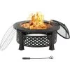 BAMNY Brasero Exterieur 81*81*51cm,Brasero De Jardin,Foyer De Chauffage,Terrasse BBQ,Brasero Barbecue,avec 304 Grill En Acier Inoxydable,Couvercle De Protection Contre Les étincelles, Fête/Patio/Camp,Ronde 2 BAMNY Brasero Exterieur 81*81*51cm,Brasero De Jardin,Foyer De Chauffage,Terrasse BBQ,Brasero Barbecue,avec 304 Grill En Acier Inoxydable,Couvercle De Protection Contre Les étincelles, Fête/Patio/Camp,Ronde -Chauffage d'extérieur Soldes 42685179 1