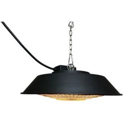 Radiateur Électrique Infrarouges Halogène Étanche IP44 Kekai Standard Design 1500 W Plafond 42,5x42,5x12 Cm