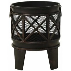 ASUPERMALL Foyer Rustique Avec Tisonnier Φ42x54 Cm Acier 10 ASUPERMALL Foyer Rustique Avec Tisonnier Φ42x54 Cm Acier -Chauffage d'extérieur Soldes 42733717 4