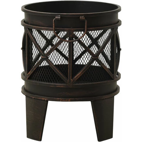 ASUPERMALL Foyer Rustique Avec Tisonnier Φ42x54 Cm Acier 7 ASUPERMALL Foyer Rustique Avec Tisonnier Φ42x54 Cm Acier – Image 5