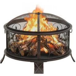 ASUPERMALL Foyer Rustique Avec Tisonnier 67,5 Cm XXL Acier 8 ASUPERMALL Foyer Rustique Avec Tisonnier 67,5 Cm XXL Acier -Chauffage d'extérieur Soldes 42733720 2