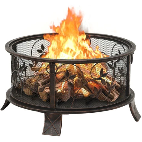 ASUPERMALL Foyer Rustique Avec Tisonnier 67,5 Cm XXL Acier 6 ASUPERMALL Foyer Rustique Avec Tisonnier 67,5 Cm XXL Acier – Image 4