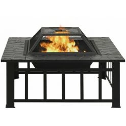 ASUPERMALL Foyer De Jardin Avec Tisonnier 81x81x47 Cm XXL Acier 9 ASUPERMALL Foyer De Jardin Avec Tisonnier 81x81x47 Cm XXL Acier -Chauffage d'extérieur Soldes 42733726 3