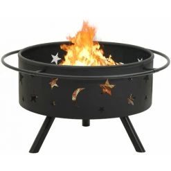 ASUPERMALL Foyer Avec Tisonnier 76 Cm XXL Acier 10 ASUPERMALL Foyer Avec Tisonnier 76 Cm XXL Acier -Chauffage d'extérieur Soldes 42733727 4