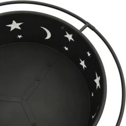 ASUPERMALL Foyer Avec Tisonnier 76 Cm XXL Acier 11 ASUPERMALL Foyer Avec Tisonnier 76 Cm XXL Acier -Chauffage d'extérieur Soldes 42733727 5