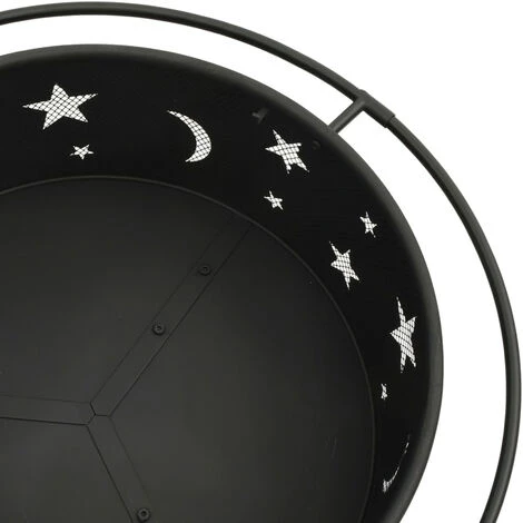 ASUPERMALL Foyer Avec Tisonnier 76 Cm XXL Acier 7 ASUPERMALL Foyer Avec Tisonnier 76 Cm XXL Acier – Image 5