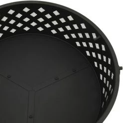 ASUPERMALL Foyer Avec Tisonnier 68 Cm XXL Acier -Chauffage d'extérieur Soldes 42733730 5