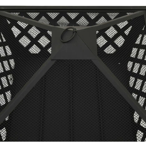 ASUPERMALL Foyer Avec Tisonnier 64 Cm XXL Acier 7 ASUPERMALL Foyer Avec Tisonnier 64 Cm XXL Acier – Image 5