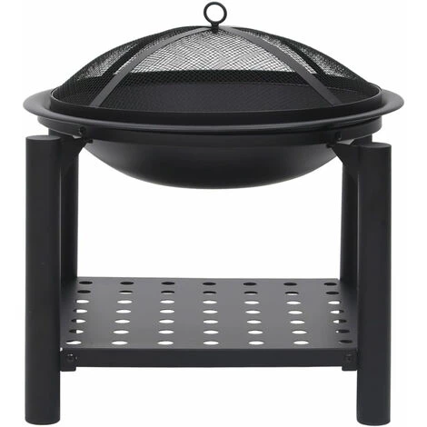 ASUPERMALL Foyer Avec Tisonnier 54x54x55 Cm Acier 6 ASUPERMALL Foyer Avec Tisonnier 54x54x55 Cm Acier – Image 4