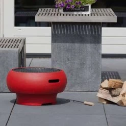 BBGRILL Barbecue Portatif Rouge BBQ TUB-R - Rouge