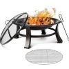 PEDY Brasero Exterieur Ø76 * 46cm,Brasero De Jardin,Foyer De Barbecue/Chauffage,Terrasse BBQ,Brasero Barbecue,avec Grill,Couverture Étanche 600D,Couvercle De Protection Contre Les Étincelle,Fête/Patio/Camp 2 PEDY Brasero Exterieur Ø76 * 46cm,Brasero De Jardin,Foyer De Barbecue/Chauffage,Terrasse BBQ,Brasero Barbecue,avec Grill,Couverture Étanche 600D,Couvercle De Protection Contre Les Étincelle,Fête/Patio/Camp -Chauffage d'extérieur Soldes 42827000 1