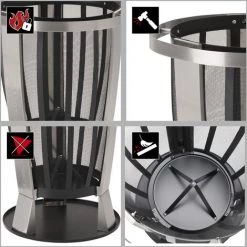 Braséro ø55 Cm Landmann 06183 11 Braséro ø55 Cm Landmann 06183 -Chauffage d'extérieur Soldes 42837002 5