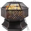 PEDY Extérieur Hexagonal 30 '', Brasero De Jardin, Brasero Exterieur En Acier Avec Couverture En Treillis Ignifuge, Foyer De Chauffage/ Barbecue Pour Jardin, Terrasse, Arrière-Cour, Piscine 1 PEDY Extérieur Hexagonal 30 '', Brasero De Jardin, Brasero Exterieur En Acier Avec Couverture En Treillis Ignifuge, Foyer De Chauffage/ Barbecue Pour Jardin, Terrasse, Arrière-Cour, Piscine -Chauffage d'extérieur Soldes 43100180 1