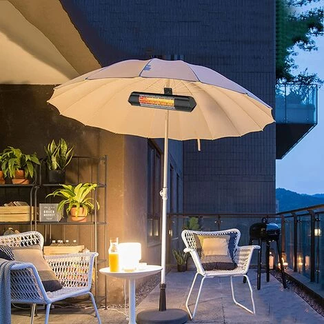 BARES Chauffage De Terrasse 1500 W Électrique Infrarouge Chauffage Exterieur Étanche IP65 Appareils De Chauffage Extérieur Pour Terrasse De Jardin Pour Maison Sauna 4 BARES Chauffage De Terrasse 1500 W Électrique Infrarouge Chauffage Exterieur Étanche IP65 Appareils De Chauffage Extérieur Pour Terrasse De Jardin Pour Maison Sauna – Image 2