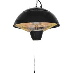 BARES Chauffage De Terrasse Suspendu Électrique De 1500 W 2 Chauffage Exterieur Parapluies Réglables Appareils De Chauffage Extérieur Eau De Plafond Étanche Protection Contre La Surchauffe