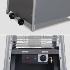 ALICE'S GARDEN Chauffage D'extérieur - Sweden - Parasol Chauffant Gaz Pyramide, Design, Véritable Flamme, Roulettes Incluses - Gris Clair 9 ALICE'S GARDEN Chauffage D'extérieur - Sweden - Parasol Chauffant Gaz Pyramide, Design, Véritable Flamme, Roulettes Incluses - Gris Clair -Chauffage d'extérieur Soldes 43328836 3