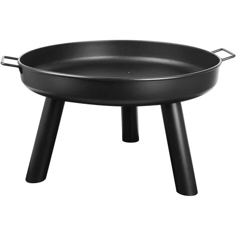 BAMNY Brasero Chauffage Extérieur Terrasse De Jardin, Pour Le Chauffage/BBQ, Diamètre 60cm Avec Poignées, En Métal Détachable Avec Fourchette à Feu,BBQ Camping Brasero 7 BAMNY Brasero Chauffage Extérieur Terrasse De Jardin, Pour Le Chauffage/BBQ, Diamètre 60cm Avec Poignées, En Métal Détachable Avec Fourchette à Feu,BBQ Camping Brasero – Image 5