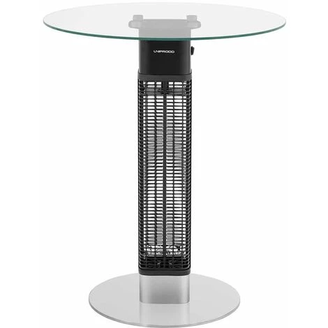 UNIPRODO Table Chauffante D'Extérieur Chauffe-Terrasse Infrarouge Électrique IP34 ø60cm - Blanc 6 UNIPRODO Table Chauffante D'Extérieur Chauffe-Terrasse Infrarouge Électrique IP34 ø60cm - Blanc – Image 4
