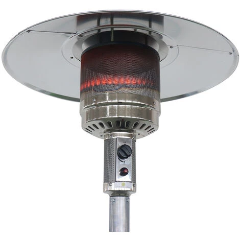 ALICE'S GARDEN Chauffage D’extérieur à Gaz 13kW – Norway – Parasol Chauffant Gris Clair, Avec Roulettes Et Stabilisateur. - Gris Clair 6 ALICE'S GARDEN Chauffage D’extérieur à Gaz 13kW – Norway – Parasol Chauffant Gris Clair, Avec Roulettes Et Stabilisateur. - Gris Clair – Image 4