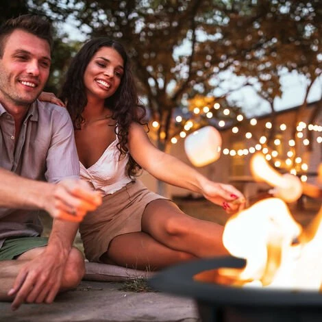 Relaxdays Brasero De Jardin, Fonte De Fer, D 74 Cm, Grille, Protection étincelles, Bouclier Thermique, Tisonnier, Noir 7 Relaxdays Brasero De Jardin, Fonte De Fer, D 74 Cm, Grille, Protection étincelles, Bouclier Thermique, Tisonnier, Noir – Image 5