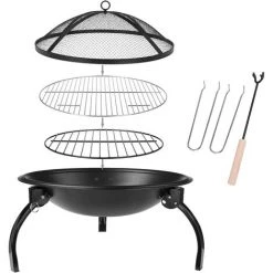 BAMNY Barbecue Grill Extérieur,Barbecue Charbon Pliant Et Portable Avec Couvercle,en Acier Inoxydable Pour Barbecue De Jardin, Extérieur Camping Et Pique-Nique,54 * 54 * 43cm 11 BAMNY Barbecue Grill Extérieur,Barbecue Charbon Pliant Et Portable Avec Couvercle,en Acier Inoxydable Pour Barbecue De Jardin, Extérieur Camping Et Pique-Nique,54 * 54 * 43cm -Chauffage d'extérieur Soldes 44194361 5