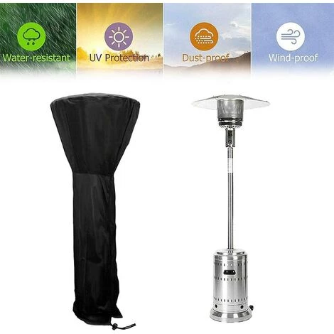 Housse Pour Parasol Chauffant En 210D Oxford Imperméable ,Couverture De Chauffage Patio,Bache De Protection Pour Chauffage 226*85*48cm Fontainebleau Noir 4 Housse Pour Parasol Chauffant En 210D Oxford Imperméable ,Couverture De Chauffage Patio,Bache De Protection Pour Chauffage 226*85*48cm Fontainebleau Noir – Image 2